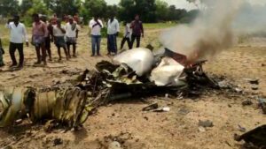 Airplane crash in chamrajanagar