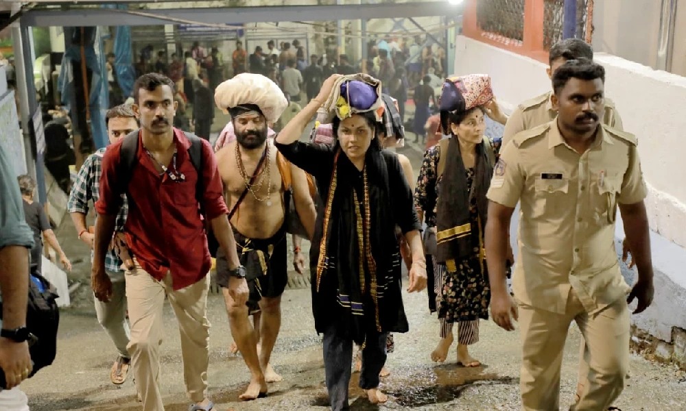 ಶಬರಿಮಲೆಗೆ ಭೇಟಿ ನೀಡಿದ ಸಚಿವೆ ಶೋಭಾ ಕರಂದ್ಲಾಜೆ